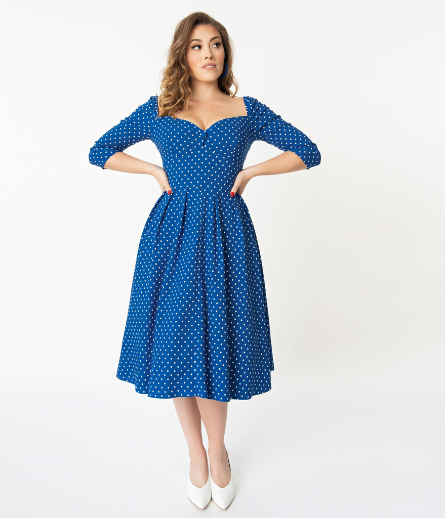 unique vintage polka dot dress