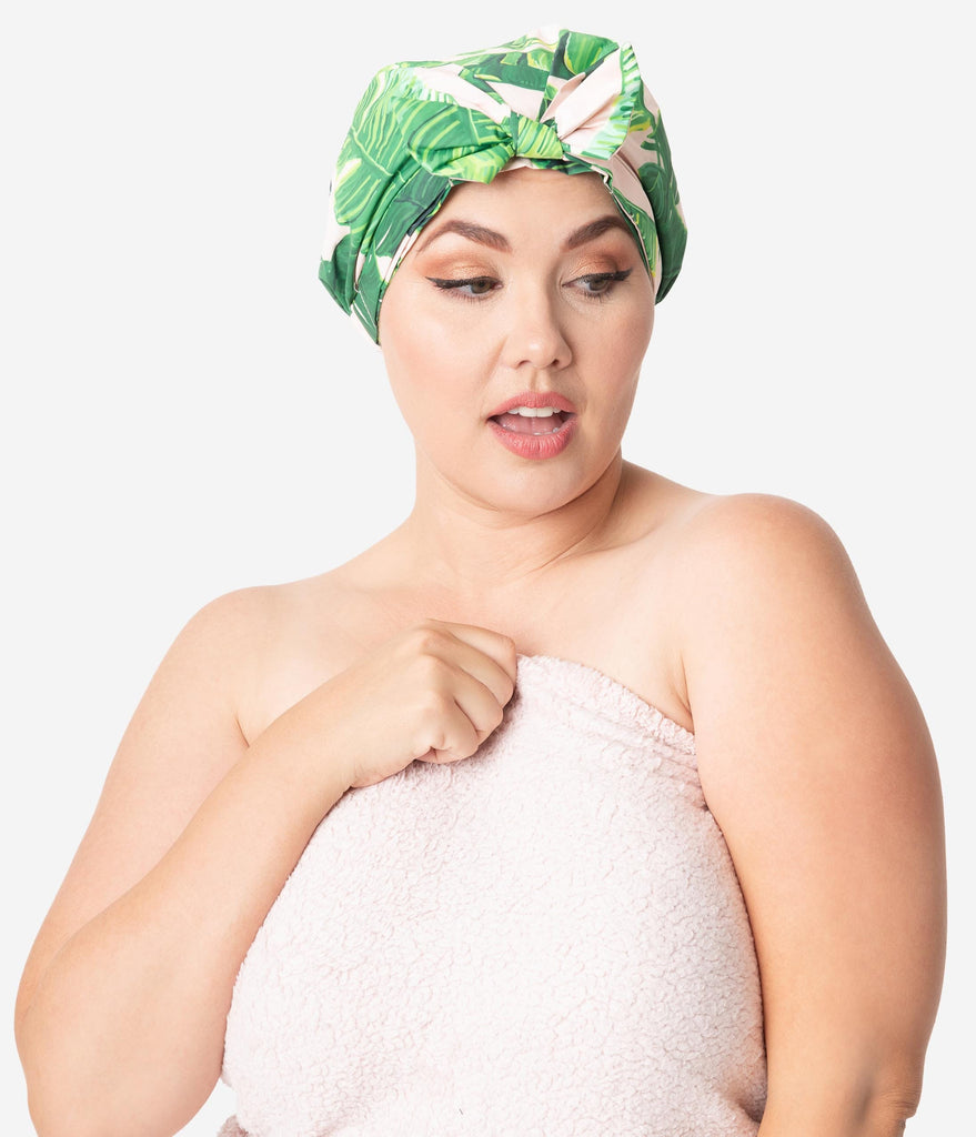 white shower cap