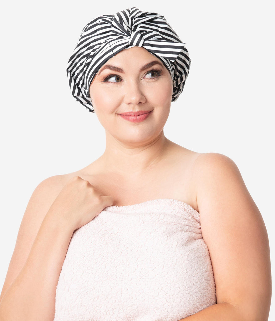 white shower cap