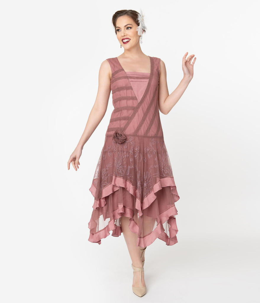 pink flapper dress