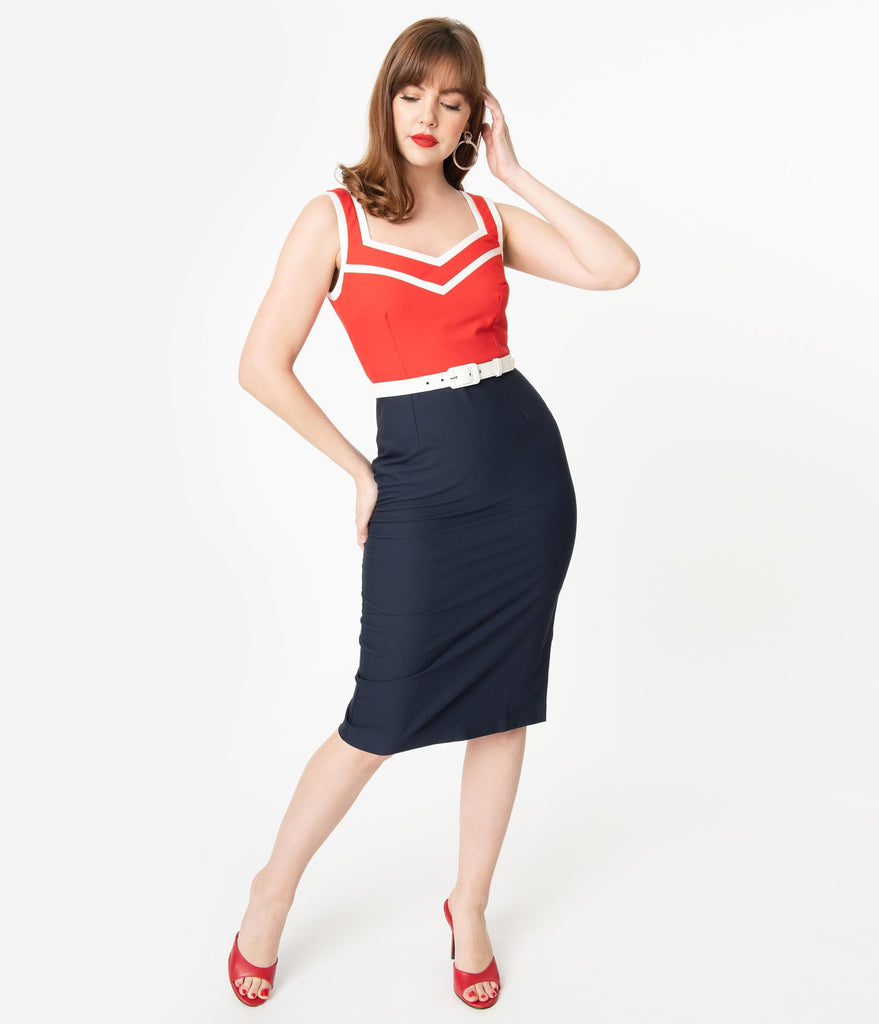 1950s pencil dress