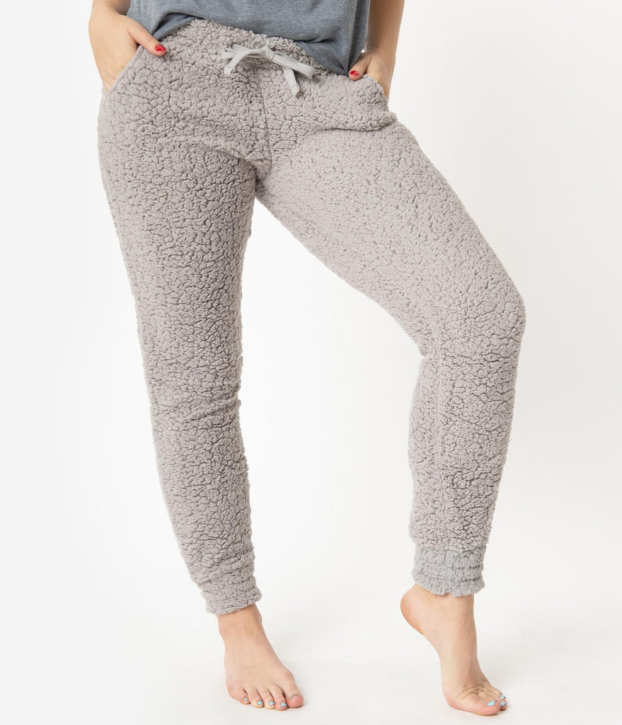 grey cuffed sweatpants