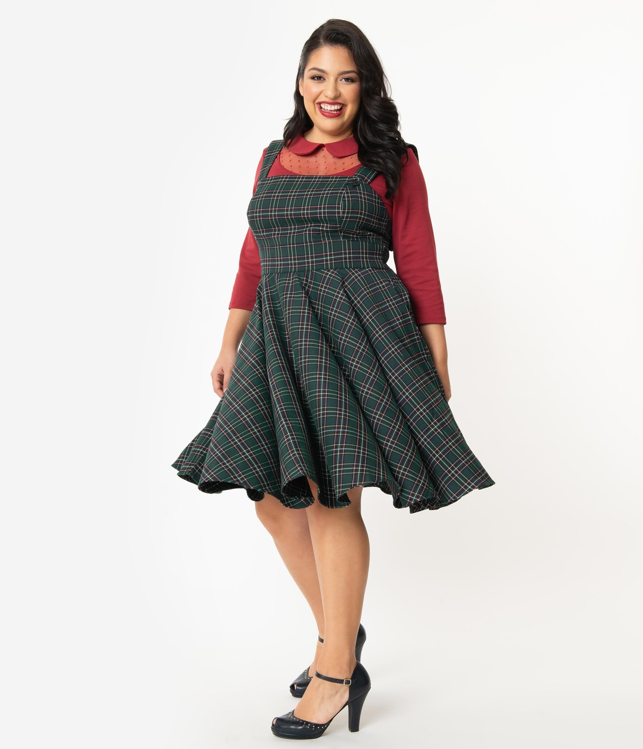 Hell Bunny Plus Size 1960s Emerald 