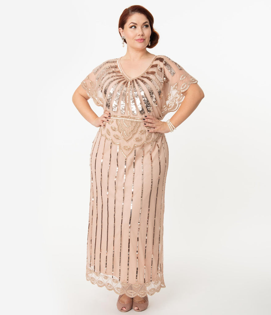 blush plus size dress