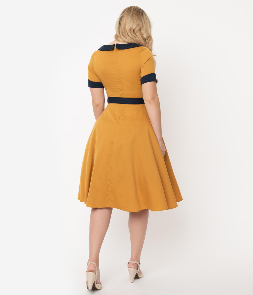 mustard yellow dress