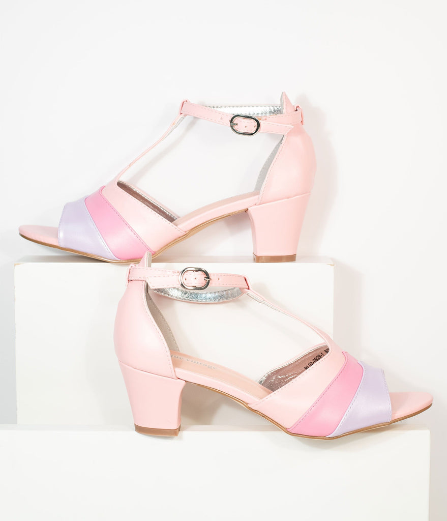 peep toe pink heels