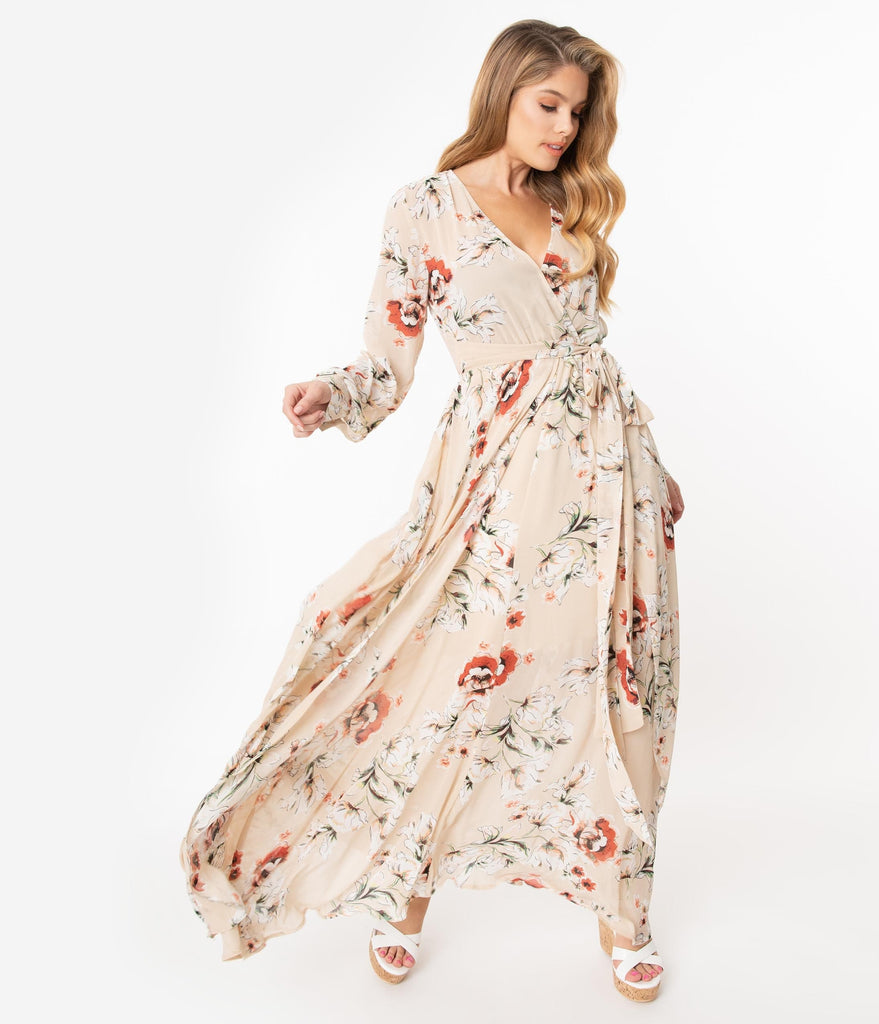 vintage floral dress