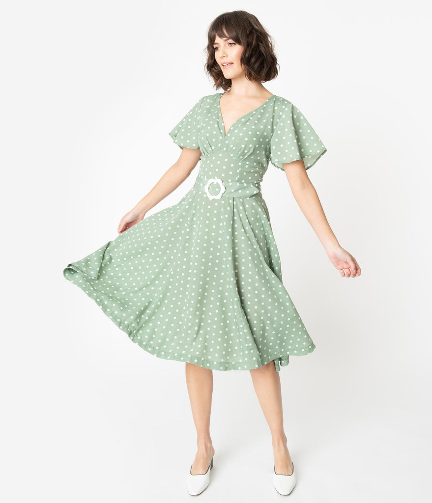 unique vintage polka dot dress
