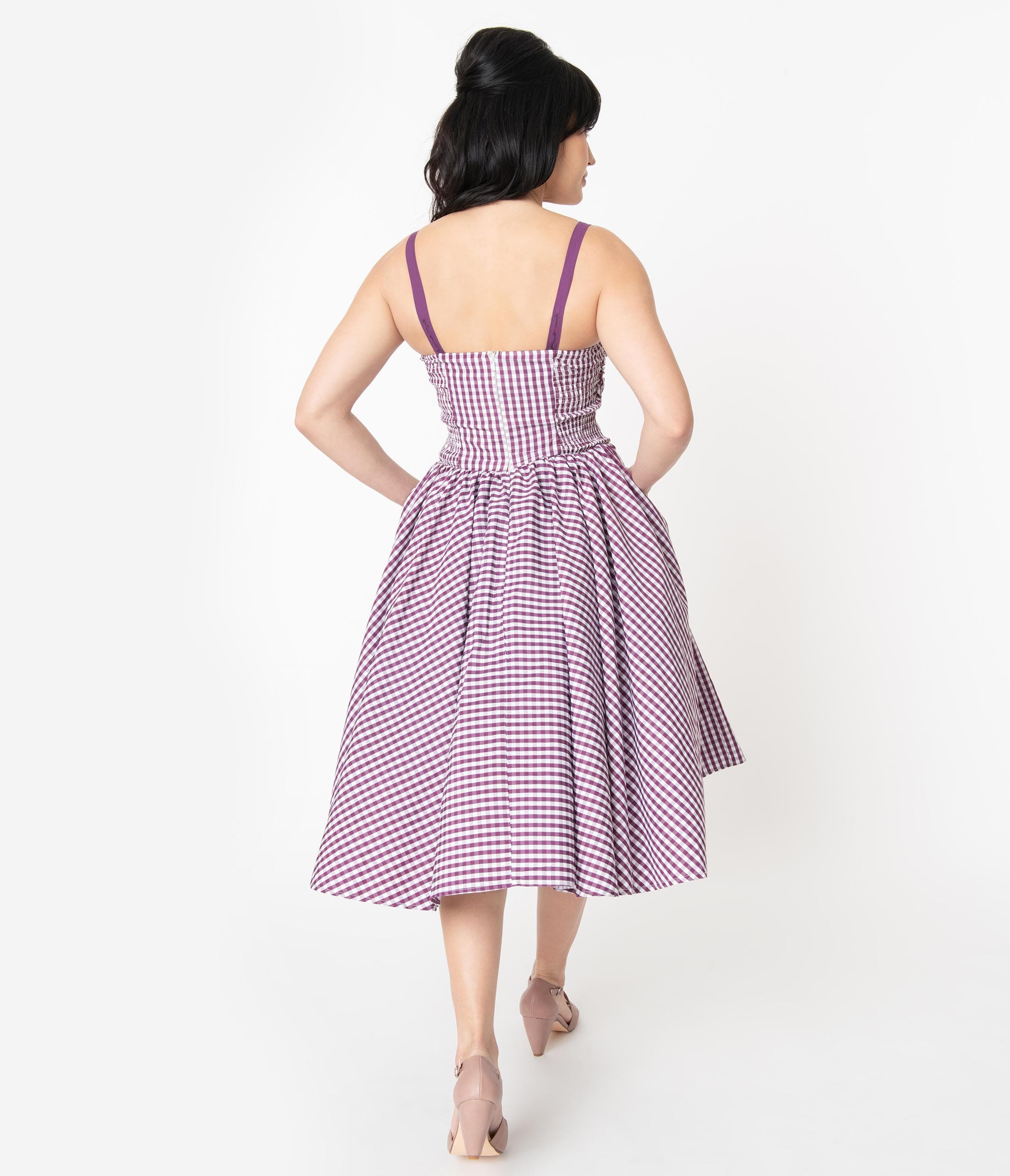 lilac swing dress