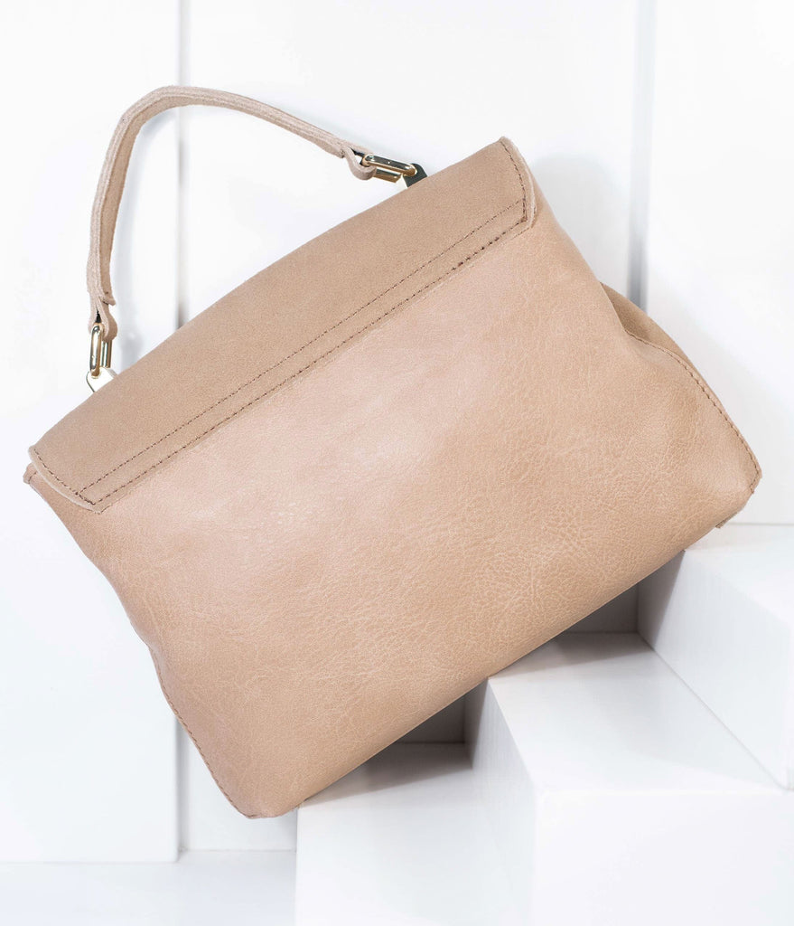 light beige handbag