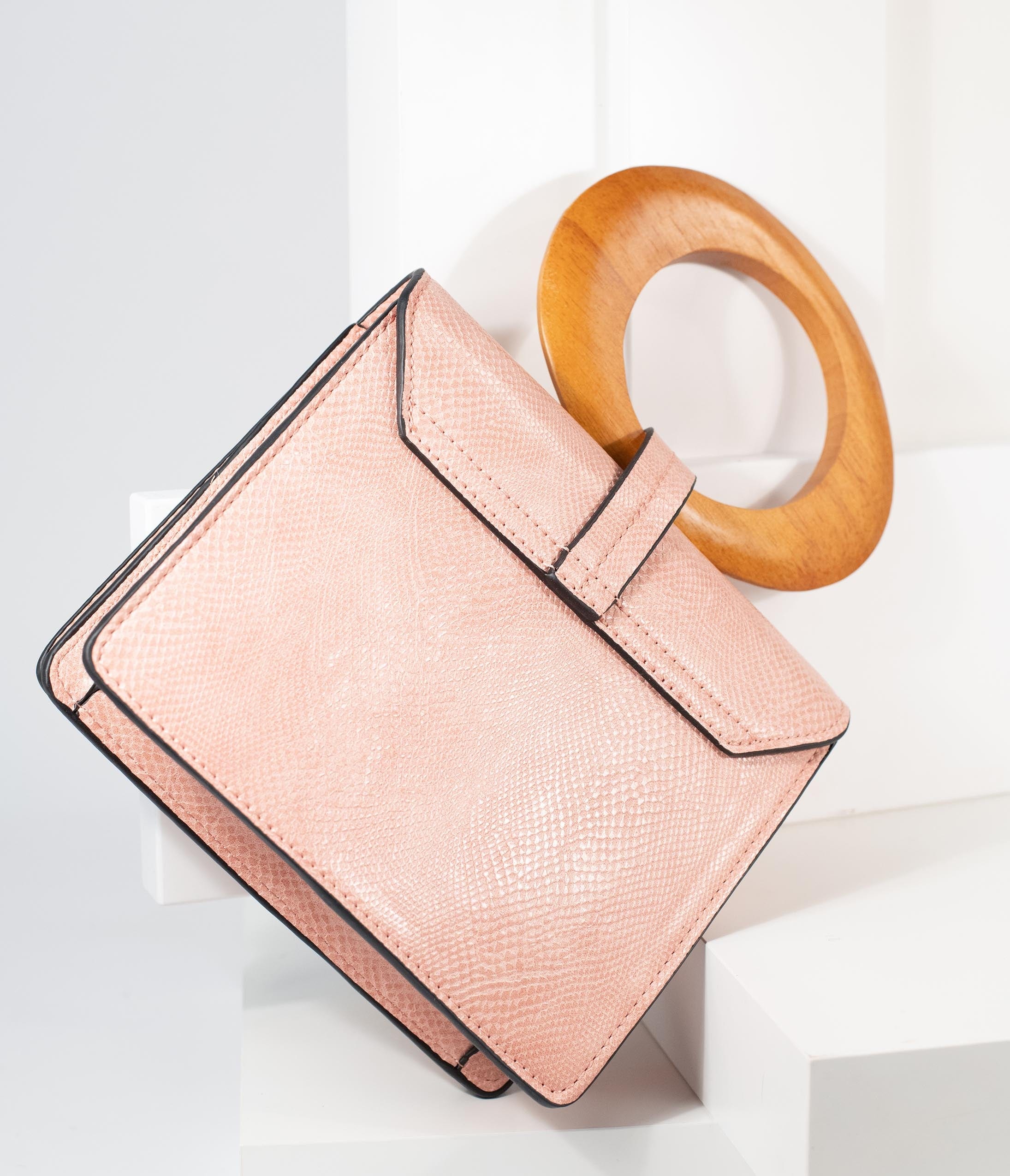 blush pink purse