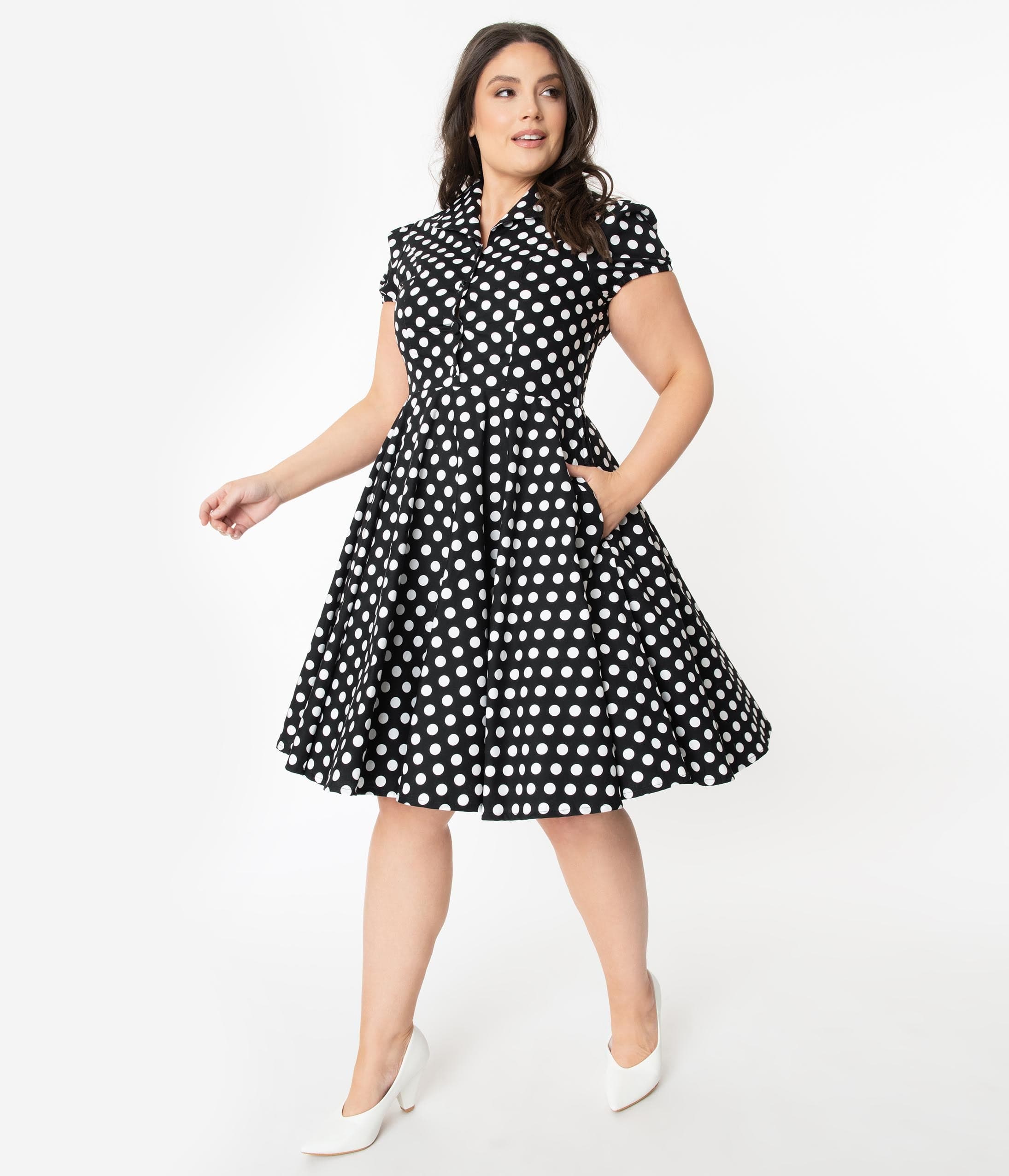 1950s Plus Size Dresses, Swing Dresses