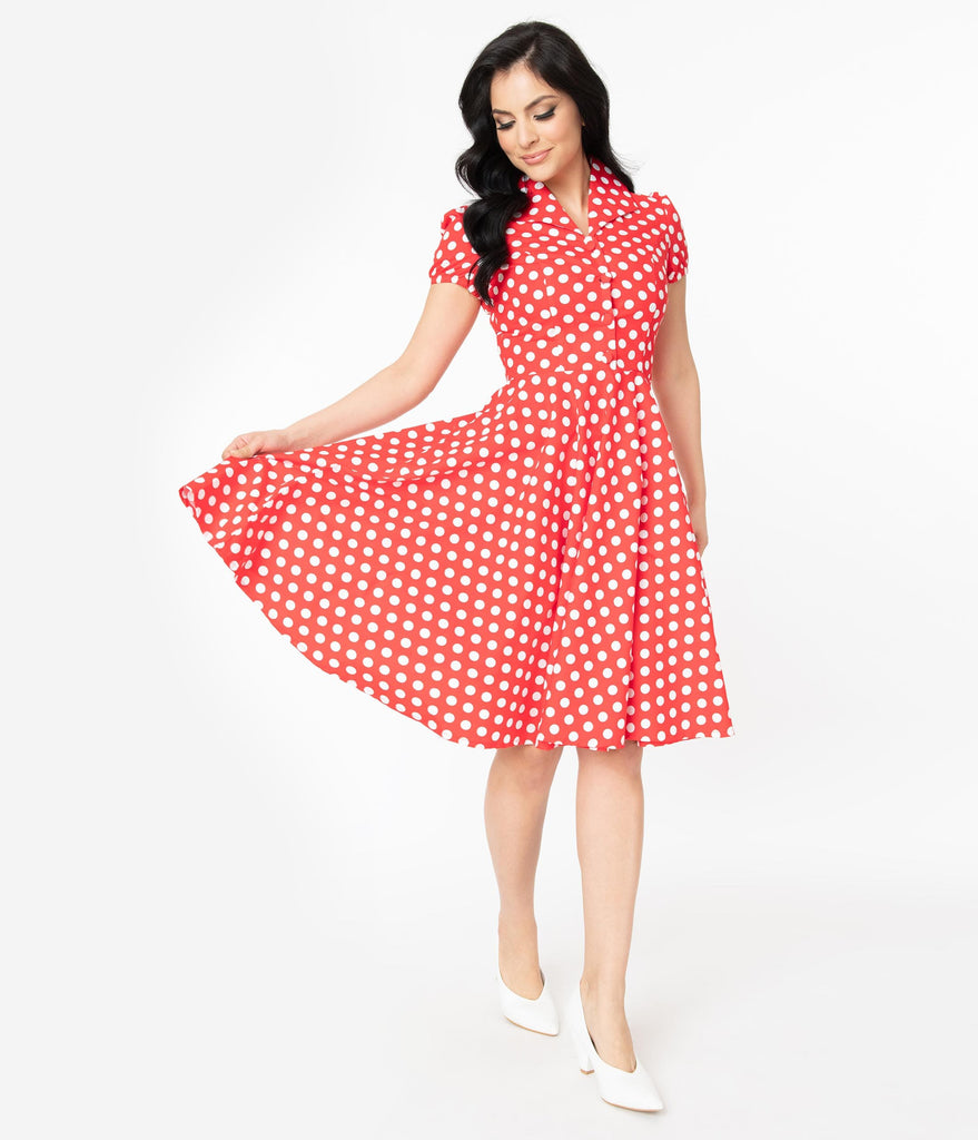 1950s style swing dress