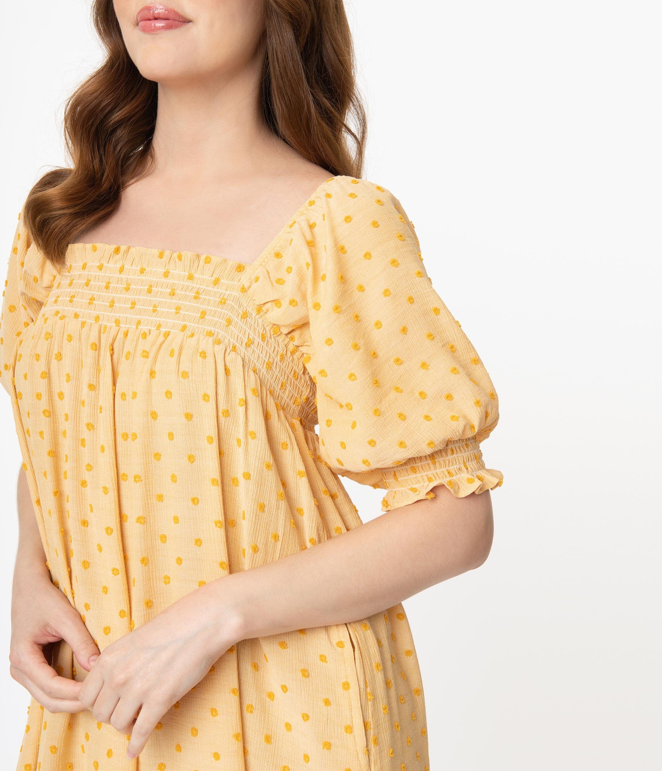 yellow babydoll dress