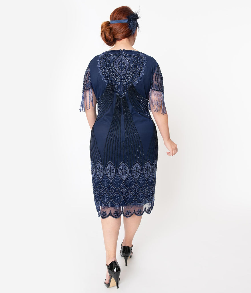 plus size navy cocktail dresses