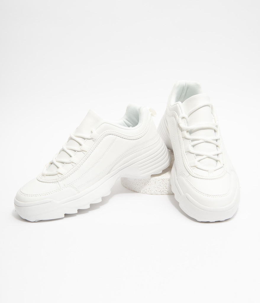 unique white sneakers