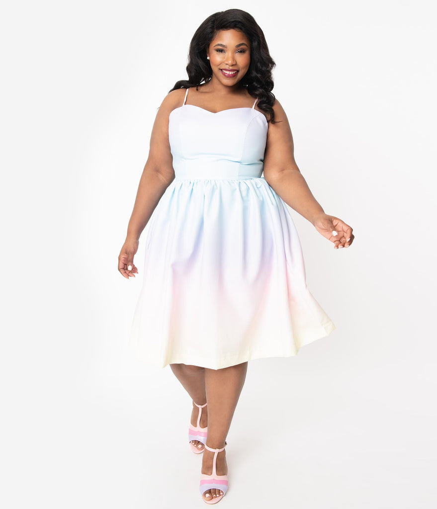 ombre dress plus size