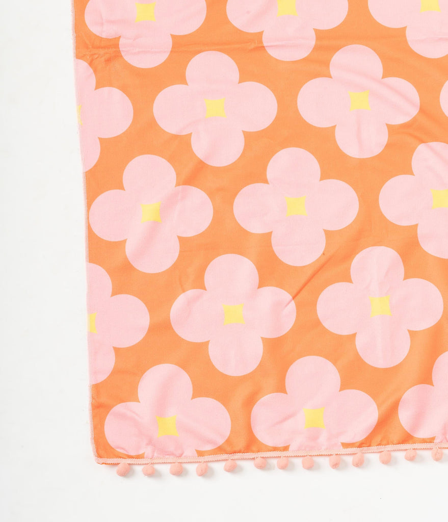 floral beach towel