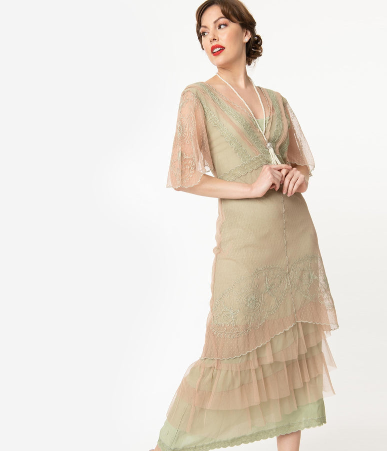 1930s style evening dress