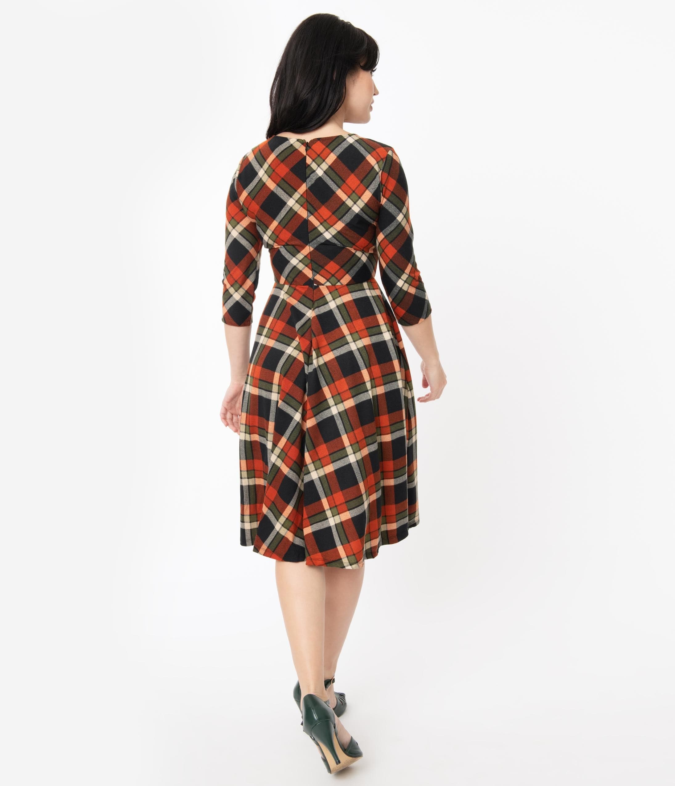 vintage tartan dress