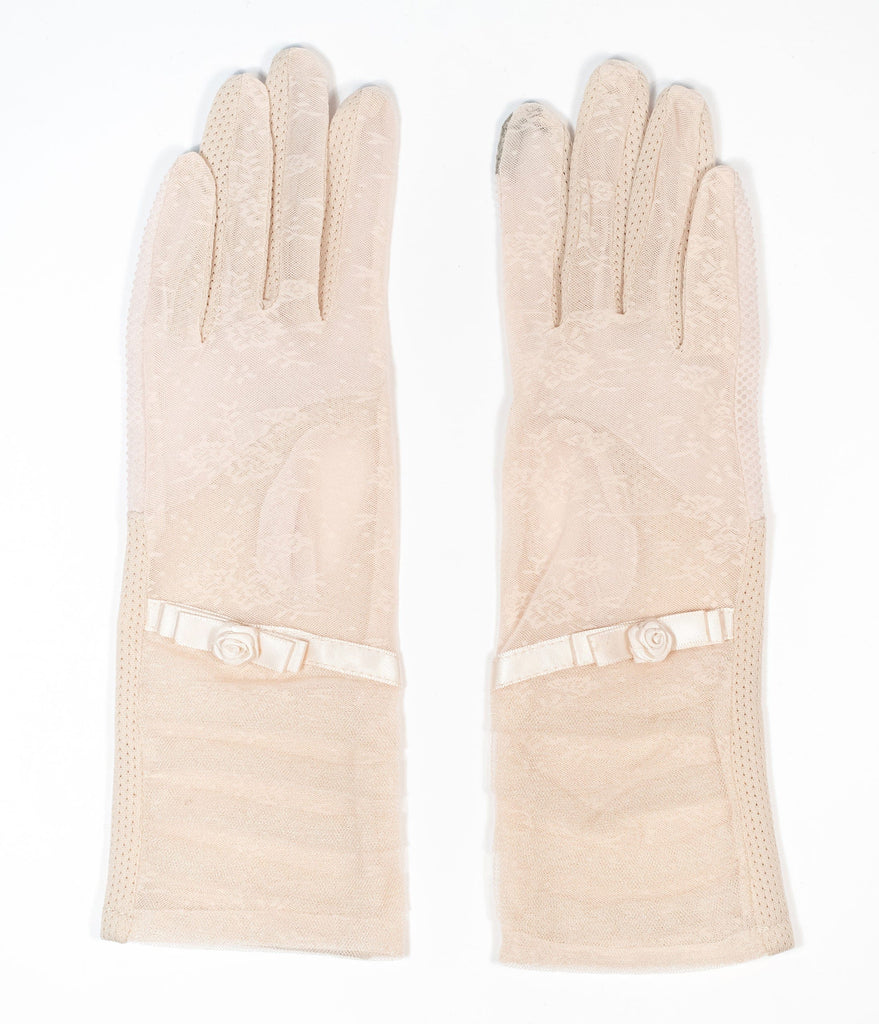 cream gloves