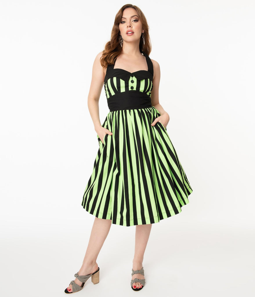 neon swing dress