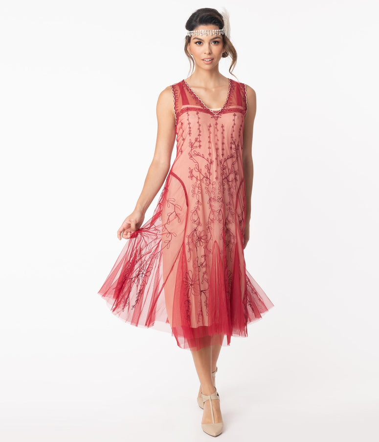 pink great gatsby dress