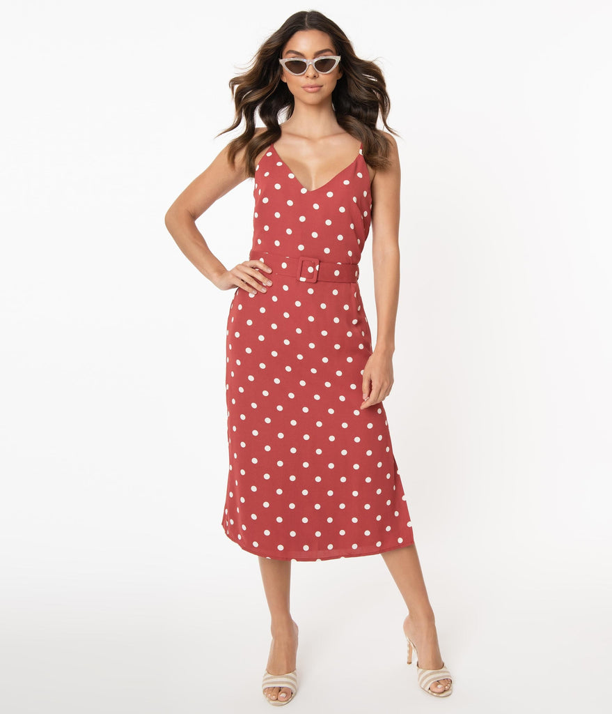 polka dot dress retro style