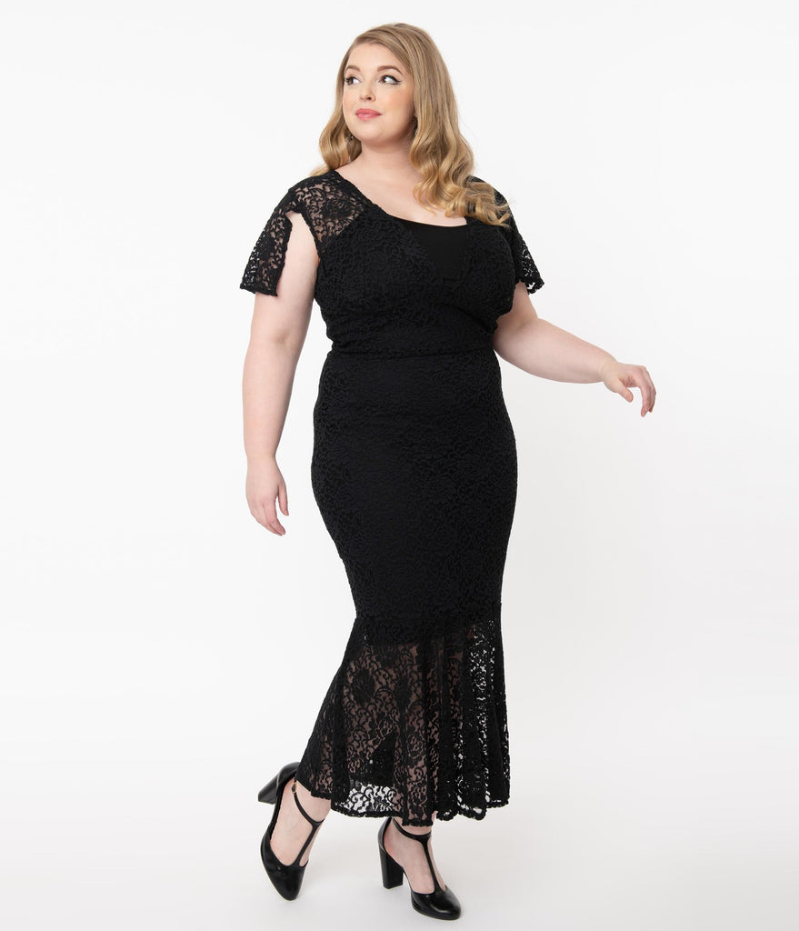 black lace frocks