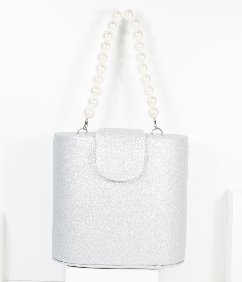 silver handbags new look