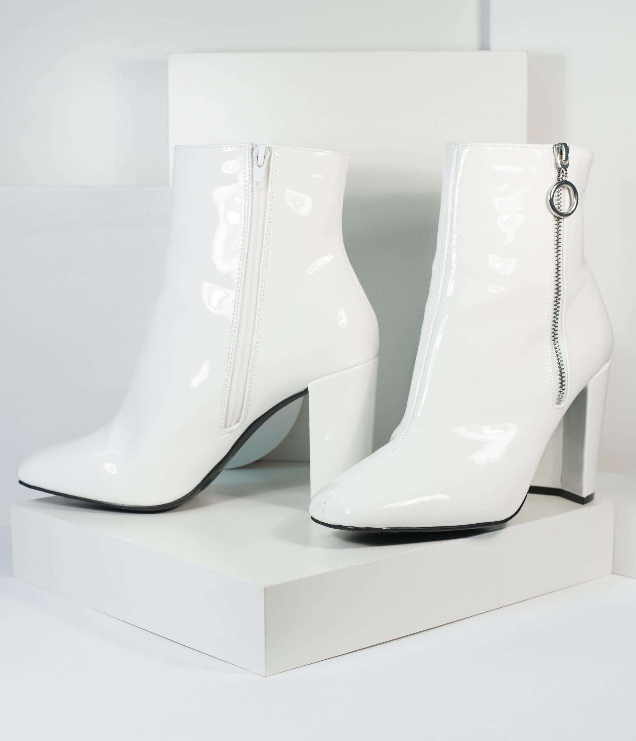white 70s boots cheap