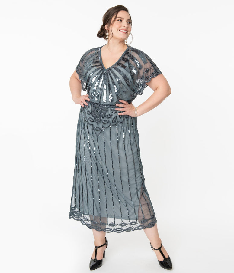 plus size 192s day dress