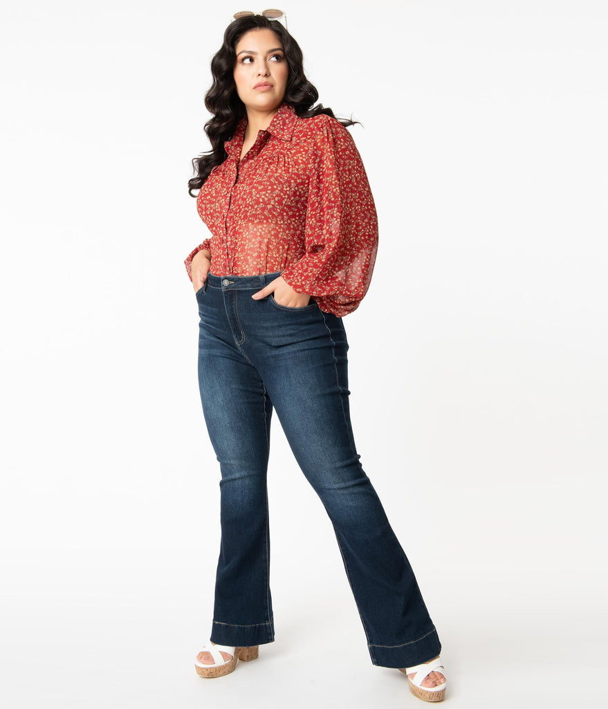 plus size flare jeans