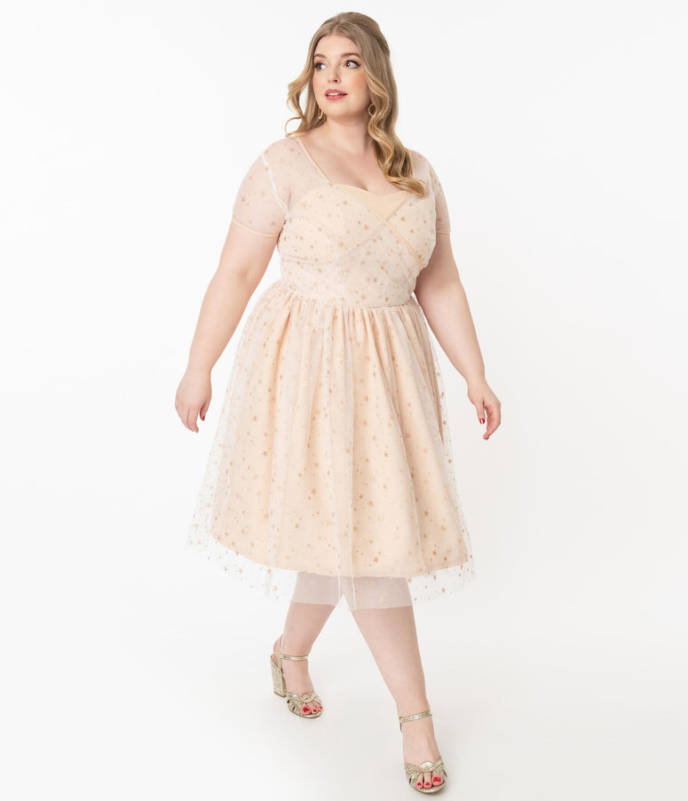 plus size retro dress