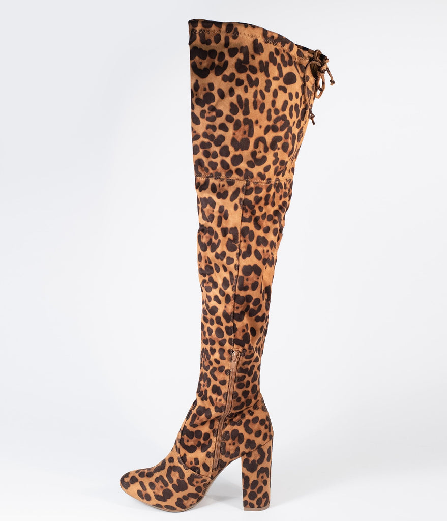 high leopard boots