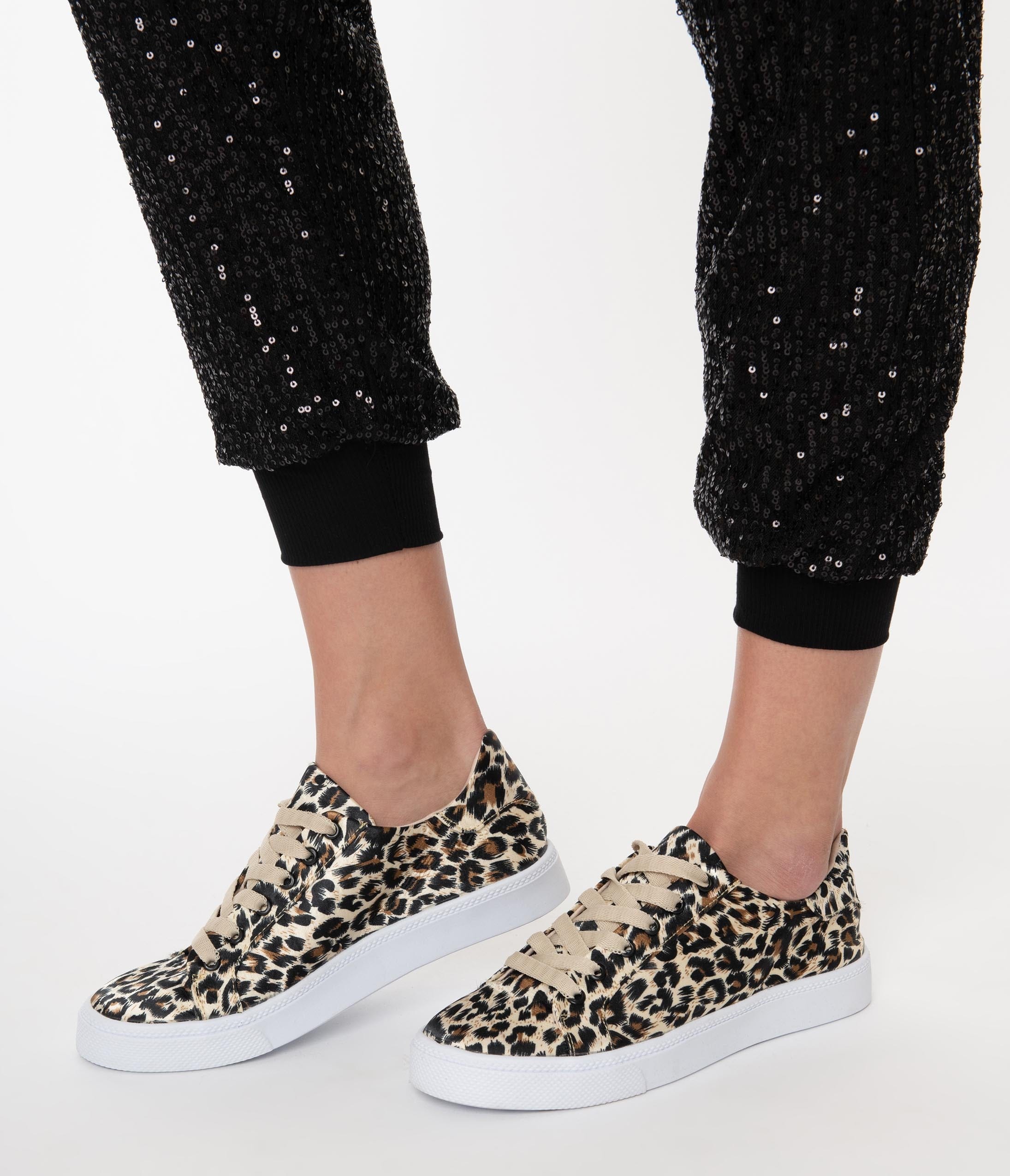 leopard fashion sneakers