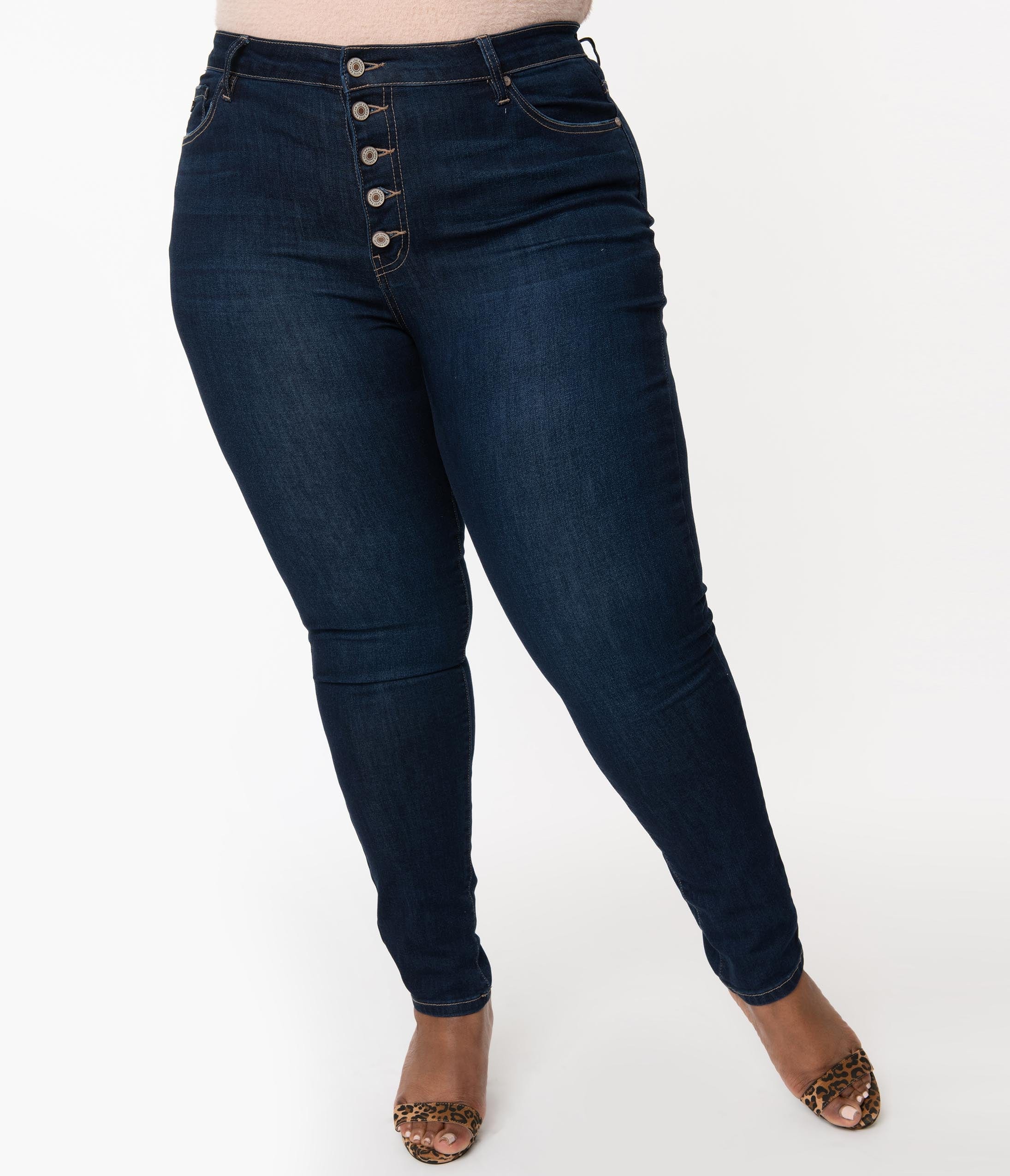 plus size dark denim jeans