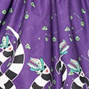 Beetlejuice x Unique Vintage Plus Size Sandworm Soiree Gellar Swing Skirt