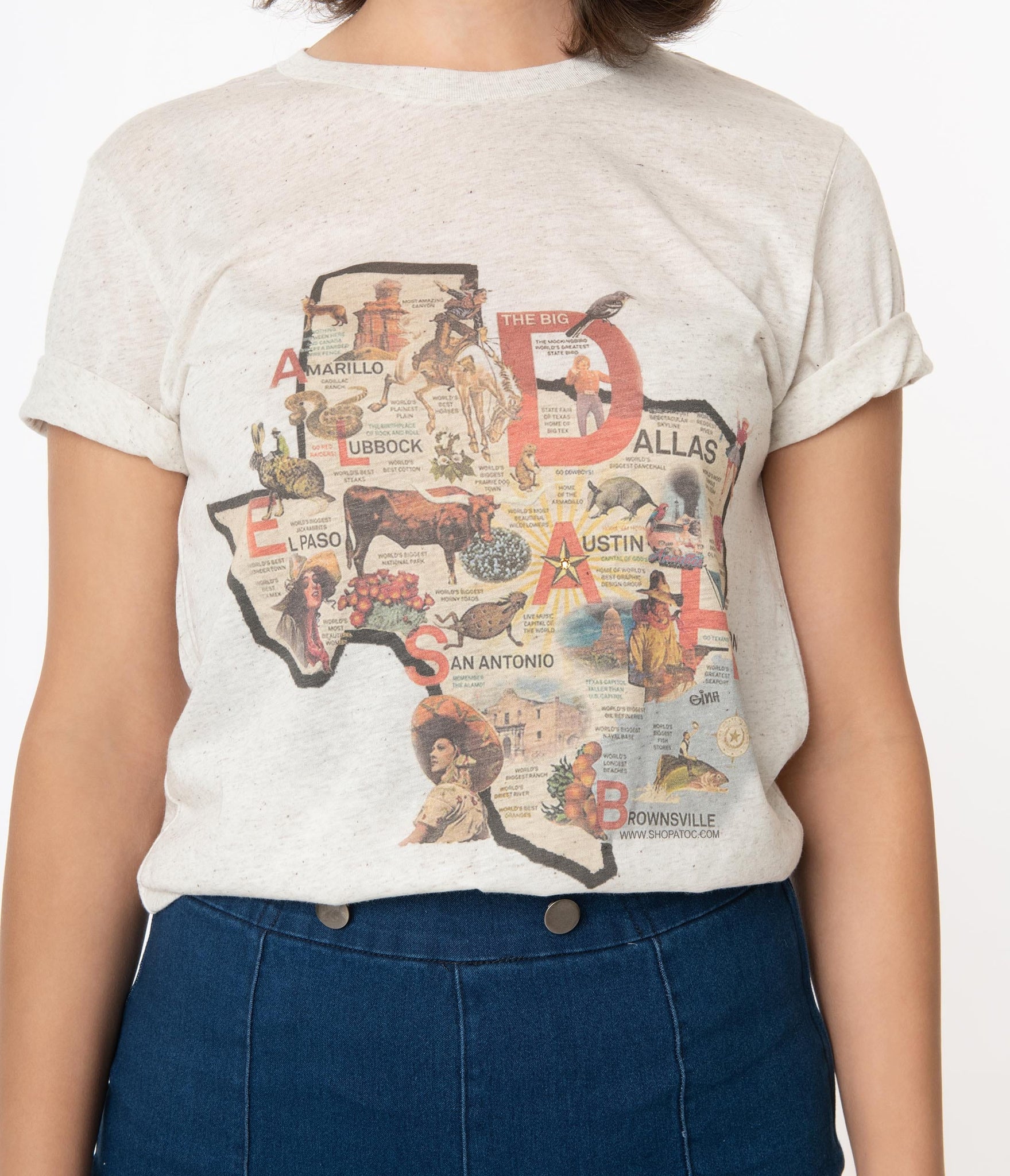 Texas Map Unisex Graphic Tee Shirt