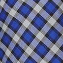 Unique Vintage Plus Size Blue & Black Bias Plaid Devon Swing Dress