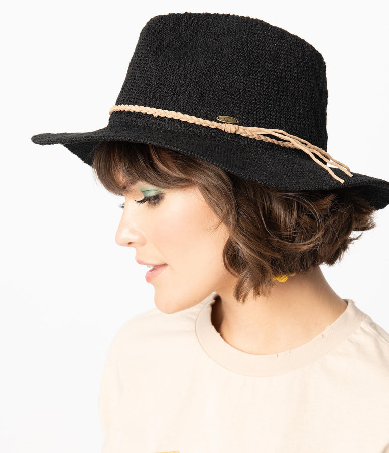 Black Tweed Cowboy Hat