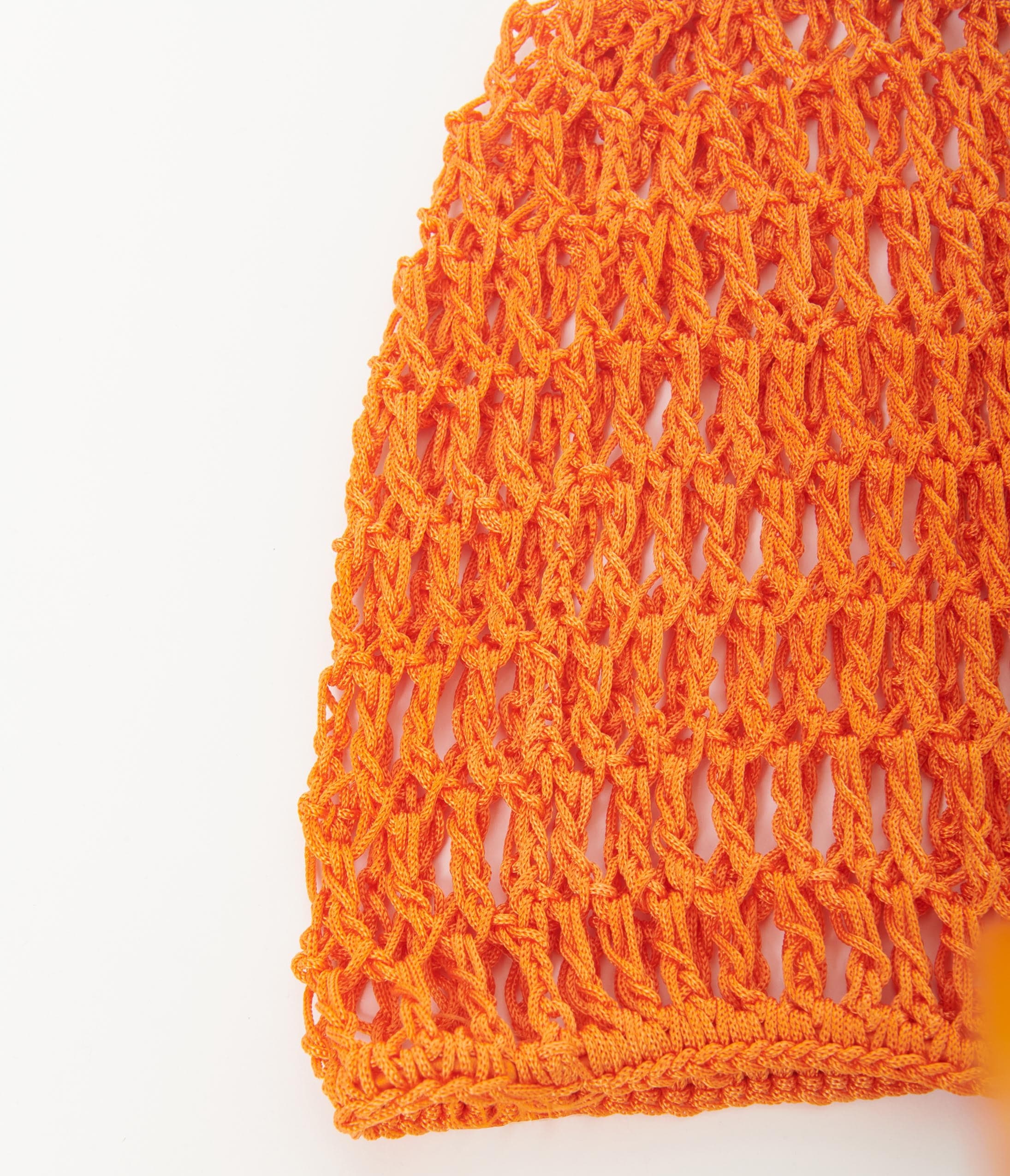 Orange Crochet Hair Snood