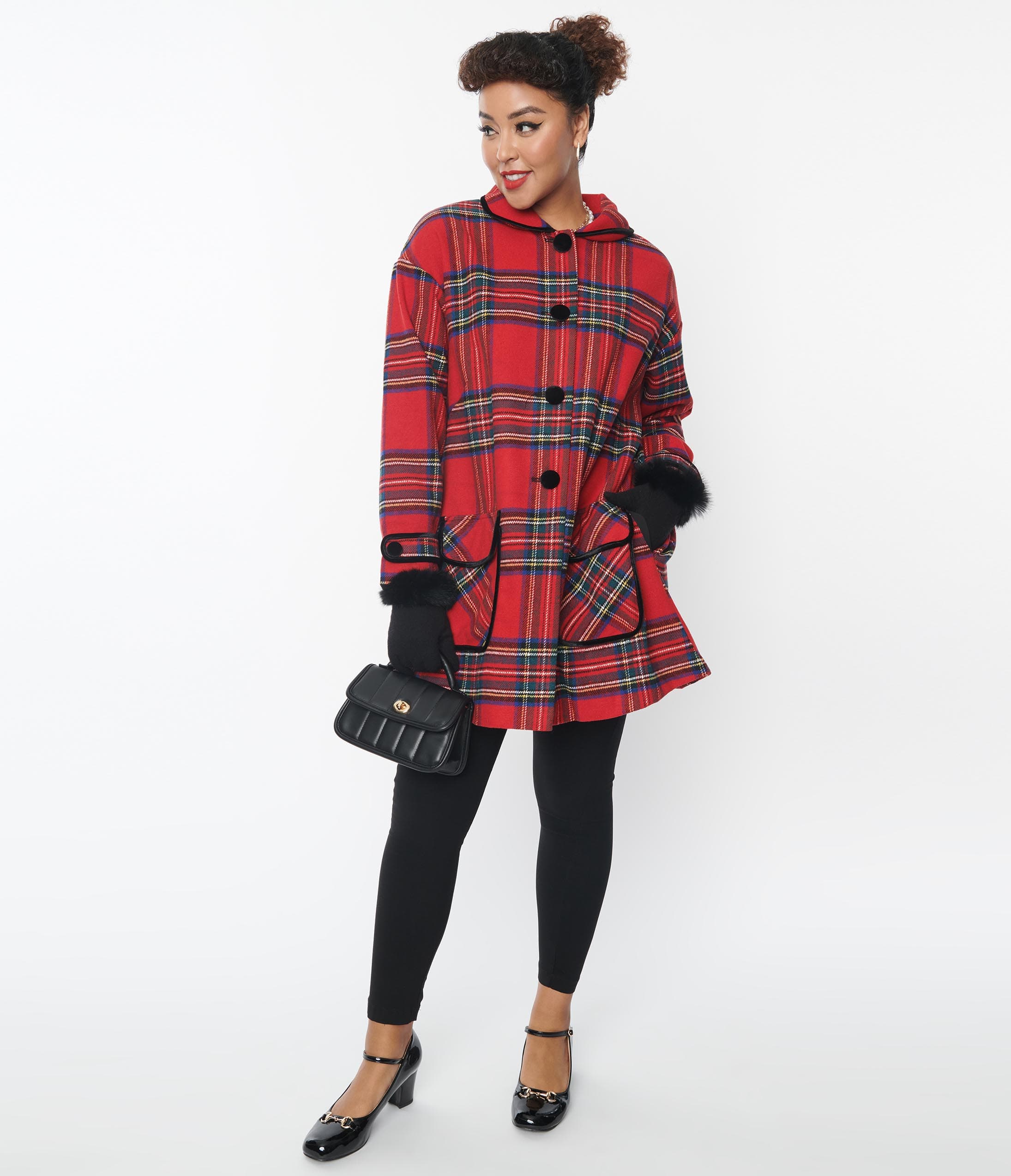 

Hell Bunny Red Plaid Stanley Coat