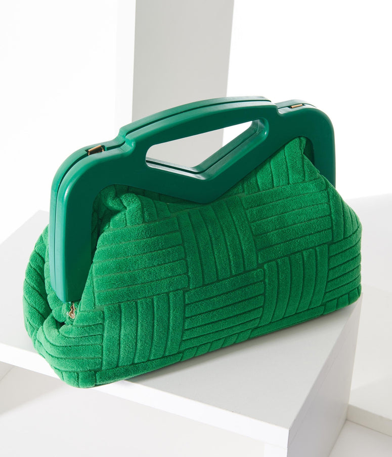 Kelly Green Cotton Handbag