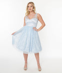 Sleeveless Swing-Skirt Tulle Dress by Pop Soda