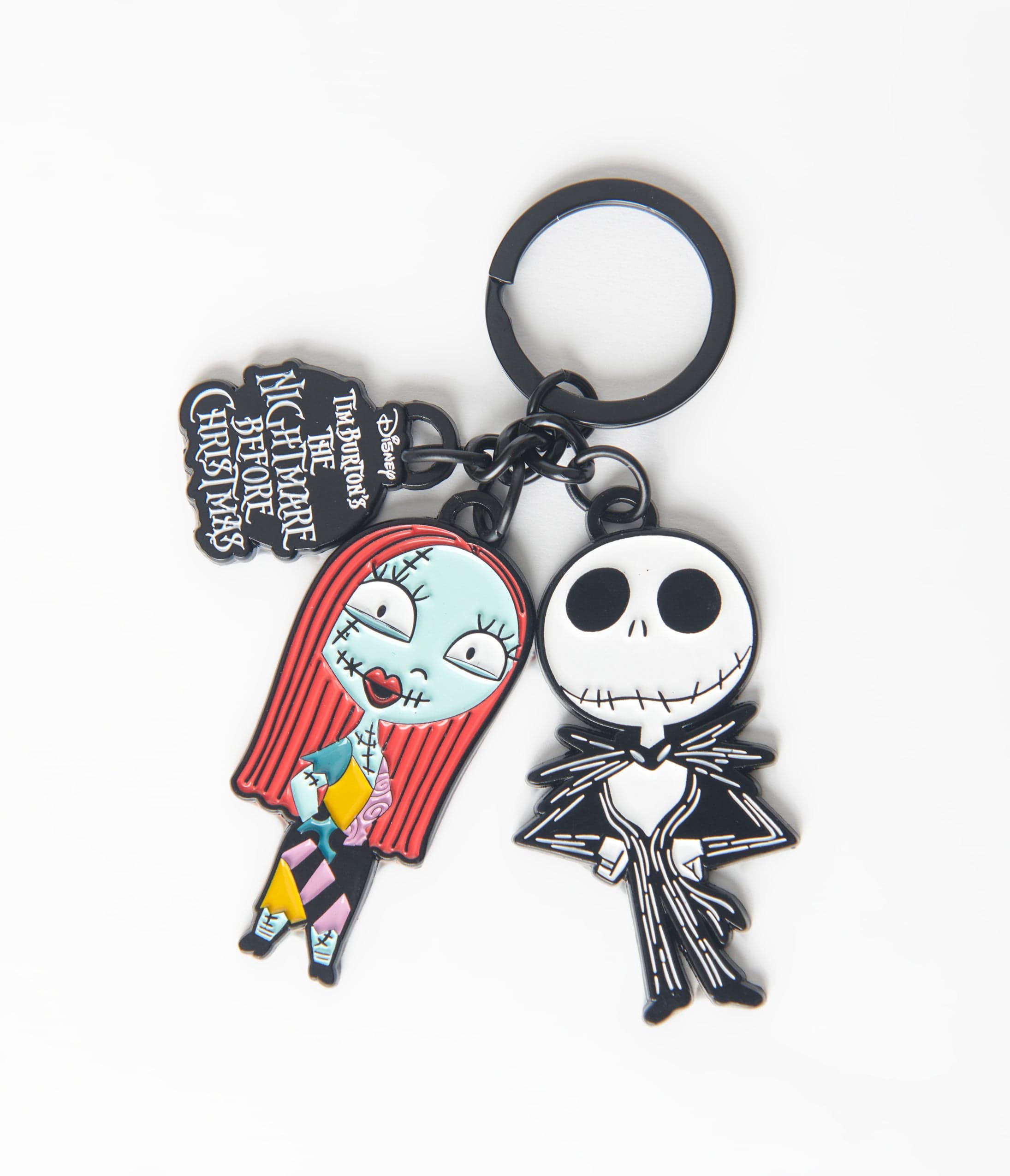 

Nightmare Before Christmas Jack & Sally Charm Keychain