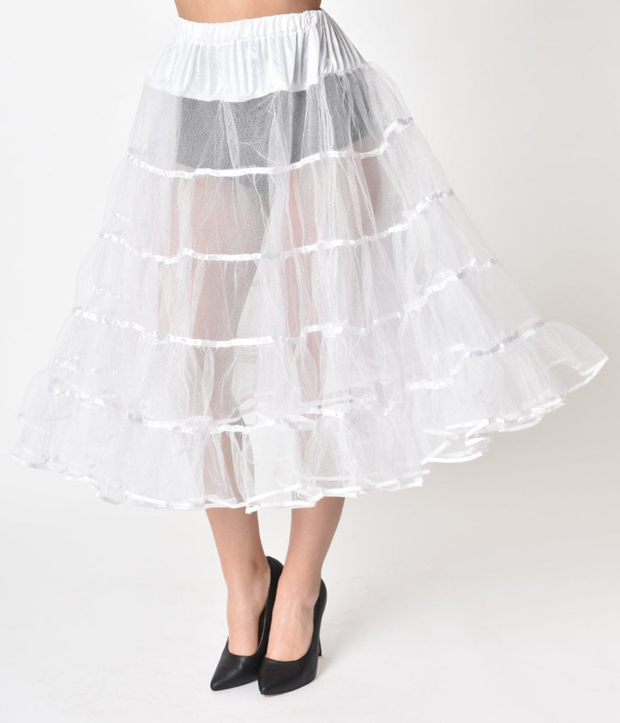 plus size knee length petticoat