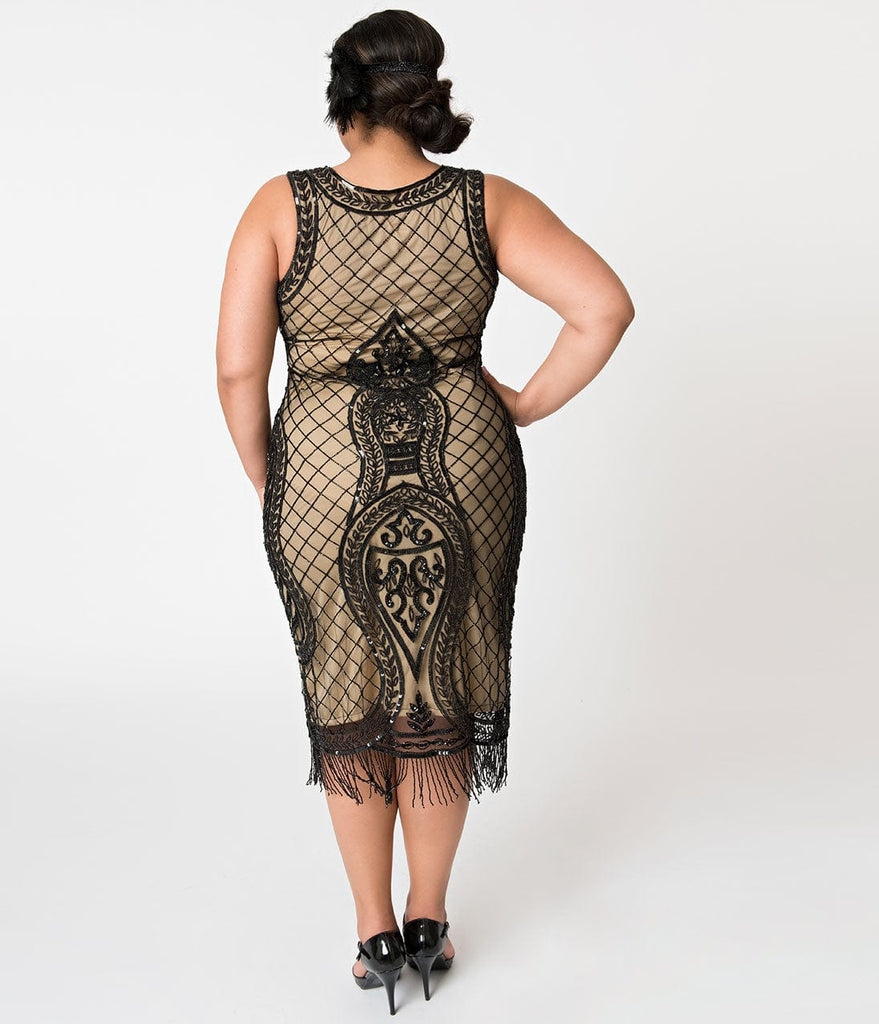 Plus Size Flapper Dresses And Costumes Unique Vintage 3570