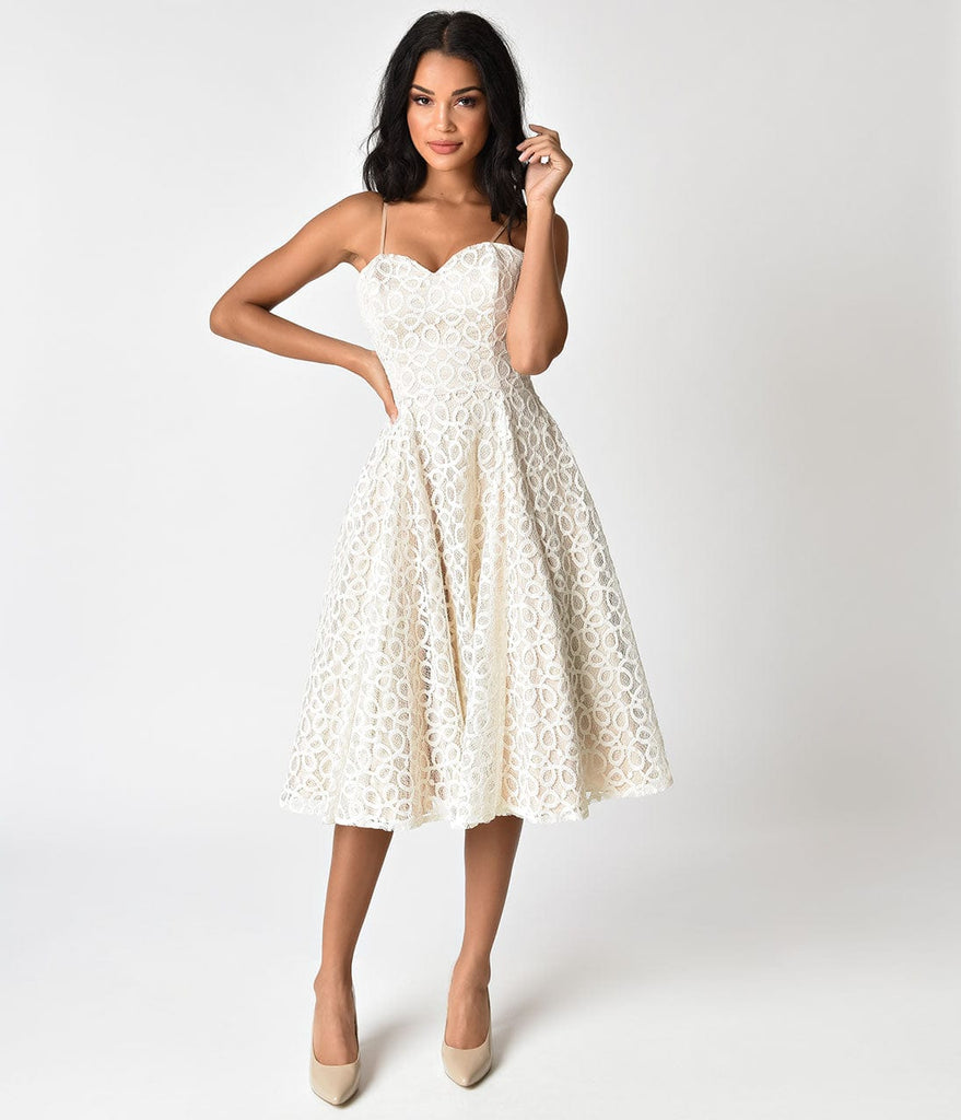 champagne swing dress