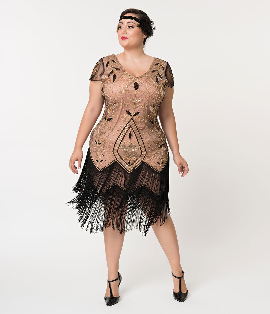 1920s Plus Size Flapper Dresses Gatsby Dresses Flapper Costumes